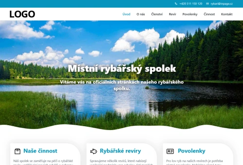 Šablóna inPage - Rybársky spolok