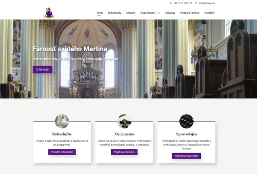 Šablóna inPage - Farnosť