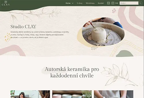 Šablóna inPage - Keramická dielňa