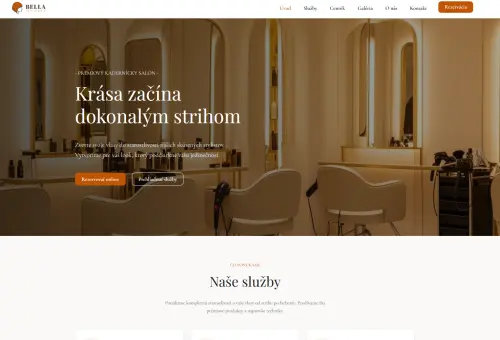 Šablóna inPage - Vlasové štúdio