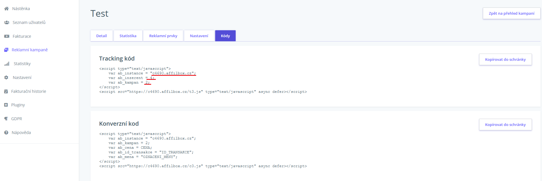 Affilbox - nastavení kampaně do inPage 1.png